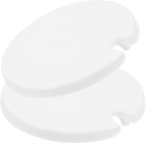 PRETYZOOM 2piezas Tapa De Cerámica Para Tazas Y Vasos Cubierta Redonda Con Orificio Para Cuchara O Pajita Para Té Y Bebidas Accesorio Práctico Y Reutilizable