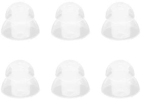 Ronyme 6 uds. Tapas para Auriculares, Cubiertas para Auriculares, Almohadillas de Silicona para los oídos, Almohadillas de Repuesto Suaves para Auriculares, Interior Transparente de 2.0 mm.