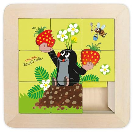 Trötsch Der kleine Maulwurf Schiebepuzzle aus Holz: Puzzle Spiel Schiebespiel Gedulsdspiel: Puzzle Spiel Schiebespiel Gedulsspiel