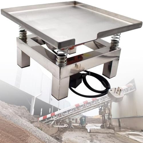 XNYXLPP Petite Table vibrante en béton, Machine vibrante à Plaque Plate en béton 3000 TR/Min, Plate-Forme vibrante pour Banc d'essai (35 * 35cm)
