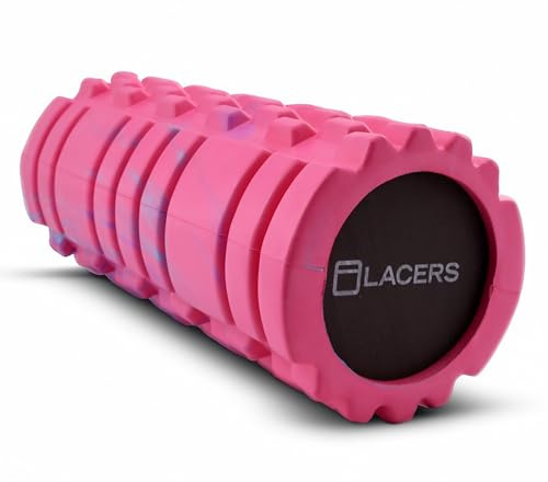 Lacers Petrolline Rouleau de fascia en mousse de qualité supérieure pour la gymnastique et le massage – Disponible en 6 couleurs – Idéal pour le yoga, le Pilates et le fitness Relaxation efficace