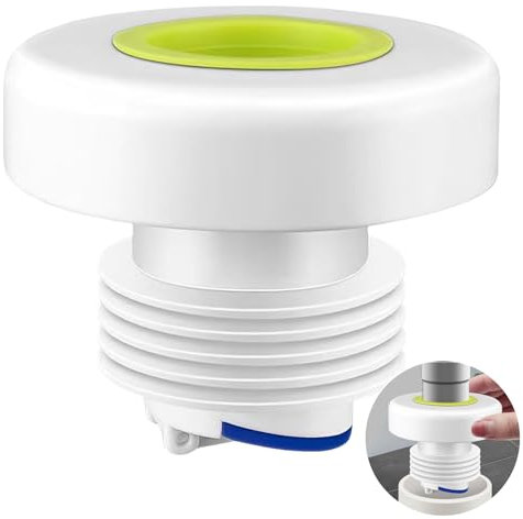 Sewer Plug, Washing Machine Drain Hose Seal, Universal 30mm Waste Pipe Connector for 40mm-50mm Pipe, Deodorizing Drain Seal for Bathroom & Kitchen, Green