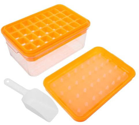 Sosoport Bandejas Para Cubitos De Hielo Con Tapa Moldes Reutilizables Para Congelar Alimentos Organizador Con Imán Para Nevera Contenedor De Hielo