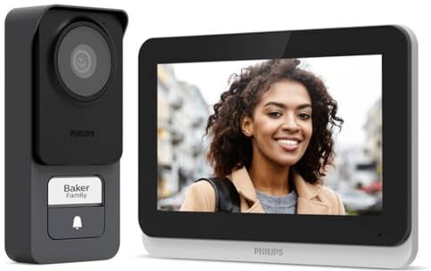 Philips WelcomeEye Connect 3 Video-Türsprechanlage WLAN Komplett-Set 1 Familienhaus