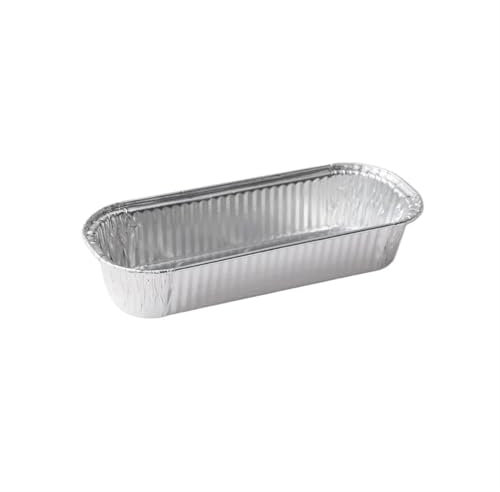 10/50 Pezzi di Scatola di Latta in Alluminio antiolio, Vassoio di Latta Rivestito in Antiaderente, Utensili da Cucina, Vassoio raccogli Gocce per Barbecue