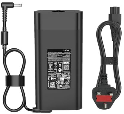 vencoss 230W Laptop Charger Compatible With HP Omen 15 16 17 ZBook Fury 16 G9 TPN-Q2 M41303-001 TPN-LA10,AC Adapter Compatible With HP Victus 16 16-r0077ng Gamming Laptop Power Supply