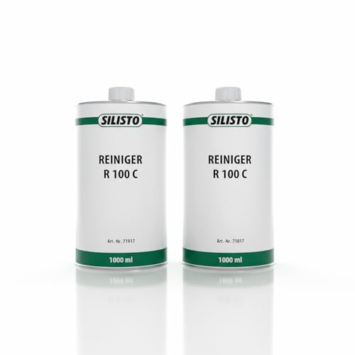 Silisto Kunststoffreiniger Spezialreiniger 2x Stück R 100 C - PVC-Hart Ideal für Fensterrahmen und andere Kunststoffe Inhalt je 1000ml