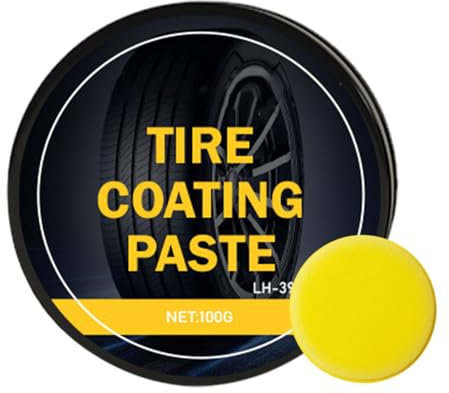 MAX - Sigillante per pneumatici ad alta lucentezza per cera automobilistica e cura del cerchione | 100 g di pasta di rinnovamento sostenibile per la protezione dei veicoli, rinnovo del