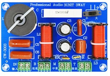 Divisor de frecuencias de sonido de graves de 3 vías, filtro cruzado, divisor para altavoces KTV, accesorios de altavoz, frecuencia