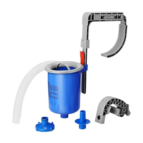 Aufstellbarer Pool-Skimmer, schwimmender Pool-Skimmer, abnehmbarer Skimmerkorb, 2025 neue Wandhalterung, Oberflächen-Skimmer, verstellbare Höhenhalterung, automatisches Abschöpfen der Pooloberfläche