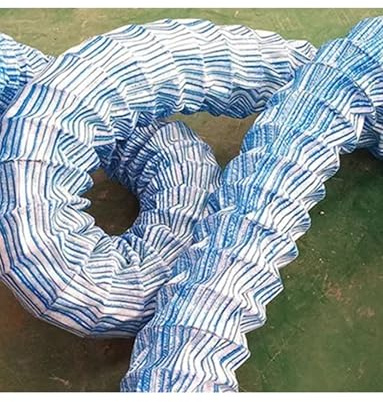 HKSDKABOP Tubes d'égout perforés au Sol à pénétration Douce, Tuyau de Drainage français à Infiltration Souple de 4 Pouces, Bleu, Plusieurs Tailles(10m/32.8ft)