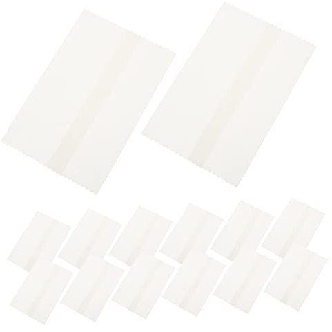 White 7x10.5cm Tissue Paper Bags Bread Three-side Sealed 100pcs | Bread, Biscuits, Pastries and Snacks, Recyclable Plain Wrap, Easy Packing for Food or Crafts