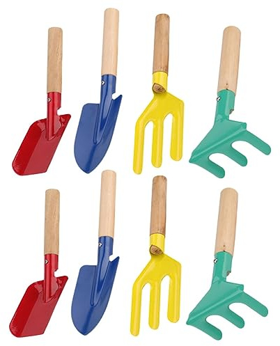 BESTonZON Outils De Jardinage Râteau Fourche Pelle Petite Pelle Truelle Outils De Jardinage à Main pour Creuser Ameublir Planter