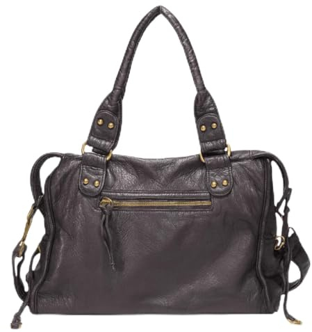 GSenhui Nieten Tragetasche Damen Groß Slouchy Handtasche Vintage Tasche Gross City Tote Bag Y2k Schultertasche Punk-stil Ledertasche Schwarz
