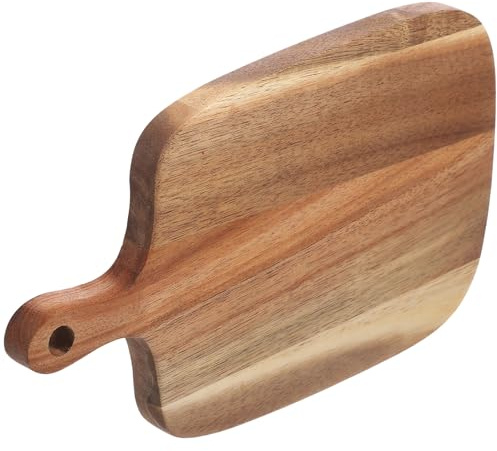 Veemoon Planche à Découper en Bois d'Acacia 265 X 16 X 15 CM Petite Planche Polyvalente pour Légumes Fruits et Viandes Résistante à L'Usure Cuisine et Camping en Plein Air