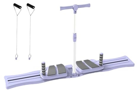 Yoga Reformer Pilates Board - Máquina de entrenamiento de tronco plegable y ergonómica | para mujeres y hombres, gimnasia en casa, fortalecimiento abdominal, ejercicios de equilibrio y flexibilidad