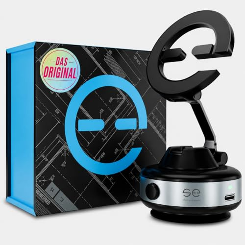 se® SNAPMOUNT - Das Original - Magnetische Handyhalterung fürs Auto, Zuhause & Büro, MagSafe-kompatibel inkl. Metallring, mit elektronischem Vakuum, 360° drehbar, ohne Kleben, für iPhone & Smartphone