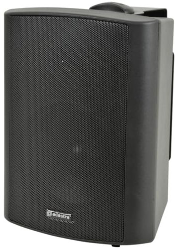 Adastra Altavoz Exterior Resistente a la Intemperie | 90 W | Negro 5.25 Pulgadas