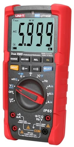 UNI-T UT195E/UT195M/UT195DS Professional Multimeter True RMS ACV 750V 5kHz Bandwidth IP65 Rating 2m Drop Proof CAT III 1000V