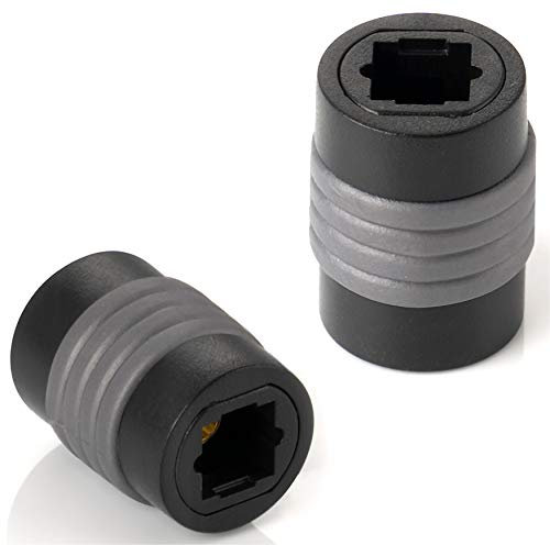 POPPSTAR 2x connettore Toslink per estensione cavo (accoppiamento femmina-femmina), 2 pezzi