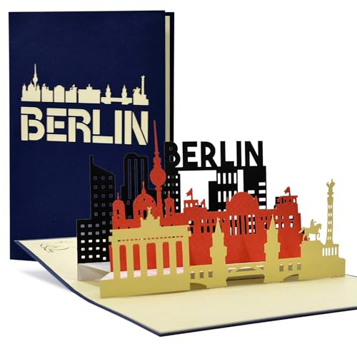 Diese-Klappkarten Reisegutschein Berlin, Wochenende I Städtetrip Berlin als Pop Up Karte, Geschenk, Geschenkideen, Geschenkgutschein Städtereise, A109