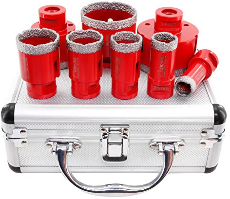 SHDIATOOL Dry Diamond Drill Core Bits M14 Thread 20/25/30/35/40/50/60/68MM Vacuum Brazed for Porcelain Tile Granite Marble