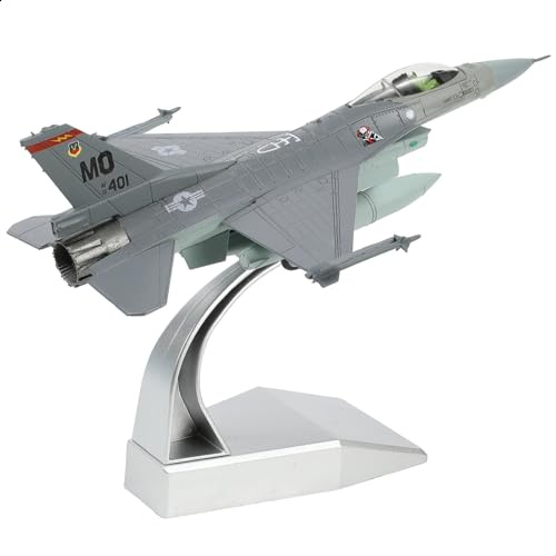 NUOTIE 1/100 F-16C Fighting Falcon Fighter Modell Metall DieCast Flugzeug Jet Kit Flugzeug Modell Militärflugzeug für Sammlung und Geschenk | Kampfflugzeug Modell Militärflugzeug für Sammlung und Geschenk