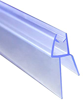 Modello B Guarnizione Sottoporta 90cm per vetro 6mm Coda Morbida 23mm | Barra Stabilizzatrice Tagliabile