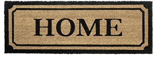 Hanse Home Felpudo de Coco Estrecho para Interior, Felpudo atrapa la Suciedad, Alfombra de Coco para el hogar, Antideslizante, para Pasillo, terraza, Entrada – 27 x 70 cm