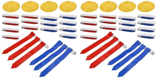 TsoLay 2X Flag Football Set, 28 Player Flag Football Gürtel und Flags Set, Gürtel für Kinder Oder Erwachsene Flag Football Spieler