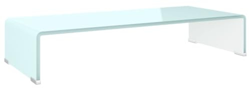 QZZCED TV-Sideboard Fernsehschrank TV-Ständer tv Tisch TV-Aufsatz/Monitorerhöhung Glas Grün 70x30x13 cm für Wohnzimmer Schlafzimmer Unterhaltungsgerät