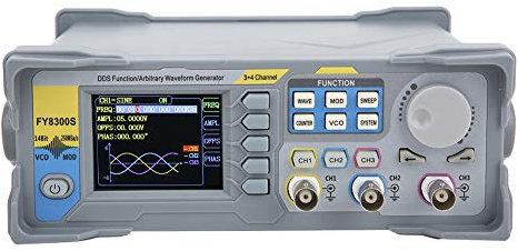Generador de Señal de Forma de Onda Arbitraria con Función de 60 MHz, Salida de Nivel TTL de 3 Canales y 4 para Medición de Frecuencia de Alta Precisión (Enchufe europeo