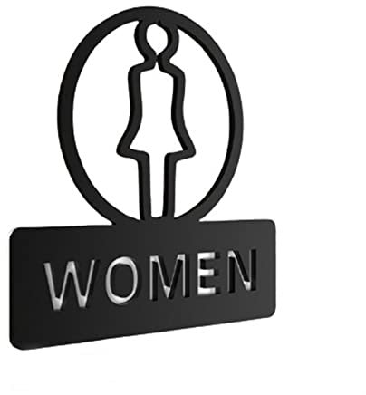 Dntum Hochwertige Acryl-Türaufkleber, Beschilderung, Toilettenschild, Hausnummer, Wc, Badezimmer, Männer Und Frauen, Hinweisschild, Individuelle Schilder