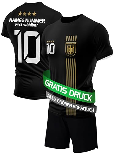 IIIII20Fo7IIIII Fussball Deutschland Trikot Em 2024 Kinder mit eigenem Namen personalisiert - Jungen National Fußball Kind Trikots - Jungs Fanartikel deutsche Nationalmannschaft TH5BG