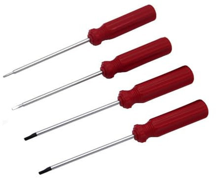 Set di 4 cacciaviti a testa triangolare per giocattoli elettronici, viti di sicurezza triangolari, set di attrezzi per Thomas McDonald's giocattoli serie di riparazione batteria smontaggio giocattolo