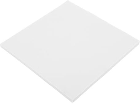 NUOBESTY Plaque Résistante la Décoloration Couleurs Vives en Céramique Carrée Blanche pour Peinture DIY pour Décoration Sol et Création Artisanale