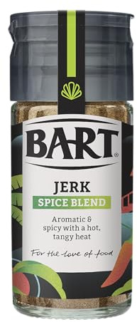 BART Jerk Spice Blend - Pack of 6 x 45g - Aromatic & Hot, Ideal for Jerk Chicken, Pork Belly & Caribbean Cooking - Spice Rack Essentials