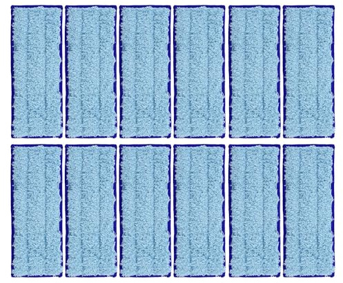 neutop Waschbares und wiederverwendbares Ersatz-Wischpad, kompatibel mit iRobot Braava Jet 240, 241, 244, 245, 250 Roboter-Mopps, blau, 12 Stück (nicht abnehmbare Version)
