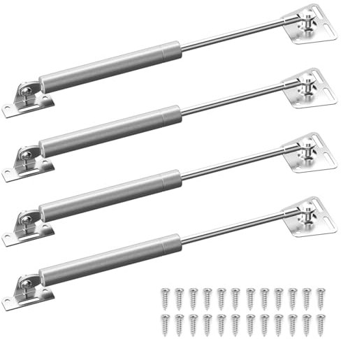 YUESHI PJL 4 amortiguadores de gas, bisagra de resorte, muelles de gas, bisagras de soporte de tapa,armarios, puerta para armario de cocina, (100N)