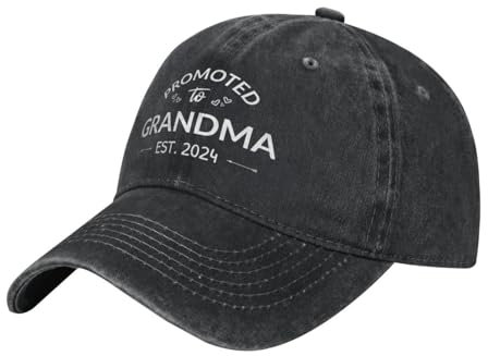TUQIAAM Promosso Nonna EST 2024 Divertente Casual Berretto da Baseball Cappellino da Camionista Visiera Parasole Skate Snapback cap Coppia Donne Berretti da Baseball Regalo di Natale