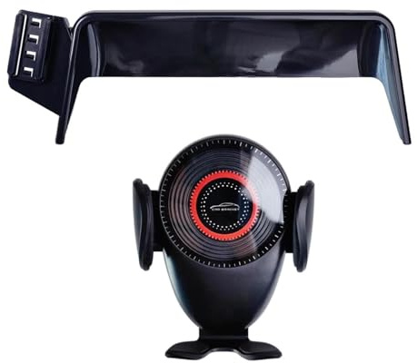 Rufutle Soporte Movil Coche para Nissan Juke 2019-2023, Soporte para teléfono de Coche, Base Fija para teléfono móvil (Base y Soporte 2)
