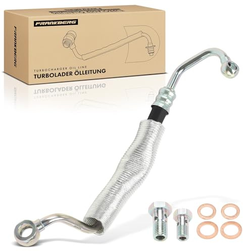 Frankberg Ölleitung Turbolader Diesel Kompatibel mit 3er E90 3er Coupe E92 3er Touring E91 5er E60 5er Touring E61 6er E63 6er Cabriolet E64 X3 E83 X5 E70 Replace# 11427795972