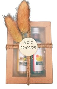 DON GOURMET, Detalles comunión para invitados, detalles boda para invitados, detalles bautizo para invitados, Set Gourmet de aceite de oliva virgen extra aromatizado. (Pack 10 Aceite y Vinagre 25 ml)