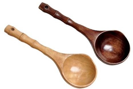 OUNONA 2pezzi Cucchiaio in Per e Per Contenitori Utensili Da Cucina Realizzato in Per Uso in Cucina e Giapponese Minimalista