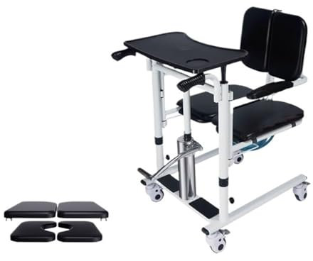 guiling-1986 Andador de Ruedas Dispositivo móvil Multifuncional for el Cuidado de Ancianos en Cama, vehículo con máquina elevadora y de Desplazamiento Andador Plegable Estrecho