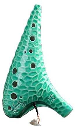 Okarinas Ocarina 12-Loch Alto C Ocarina Flöte Nationales Musikinstrument Geeignet for Erwachsene Anfänger Professionelle Ocarina(Green)