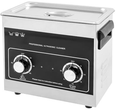 Ultraschallreiniger, 100W Ultraschall-Schmuckreinigungsmaschine mit Heizung und Timer, Ultraschallmaschine mit Knopfsteuerung für Schmuckgläser kann in Haushalten, Labors, der Schmuckindustrie
