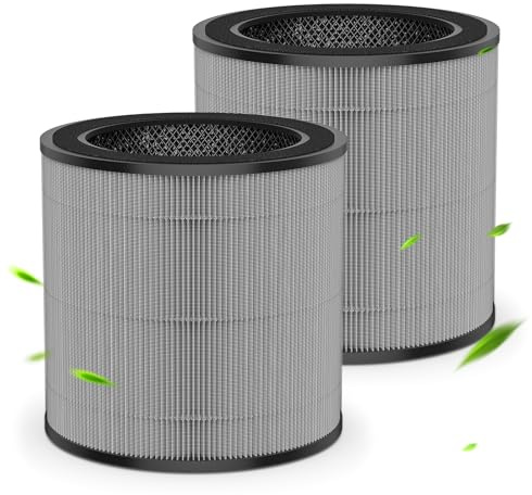 2 Pack FY0910/30 Filter för Ersättning, Lämpligt för Luftrensare Philips Serie 900 AC0950/10 AC0920/21 och AC0951/13, HEPA Filter 3 i 1, Delnummer FY0910/30
