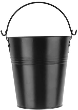 Ioensy Cubo de Grasa para Barbacoa, Cubo de Goteo, Maceta, Metal Portátil Y Versátil, Cubo de Goteo para Parrilla, Cubo de Metal para Picnics Y Acampadas Al