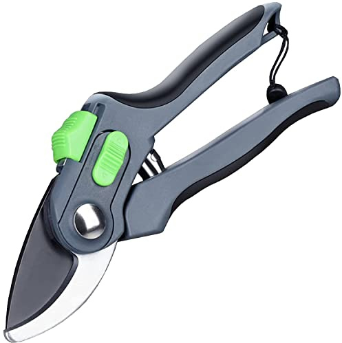 Gartenschere, Titanium Garden Quick Rose mit SK-5-Stahlklingen, Zwei Modi